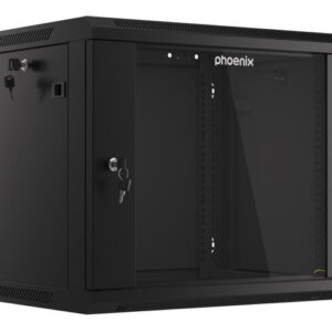 Armario rack phoenix 9u 600x450x501 auto - ensamblado 19'' hasta 60 kg negro