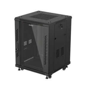 Armario rack phoenix 15u 600x600 de pie servidor 19'' hasta 1000 kg negro