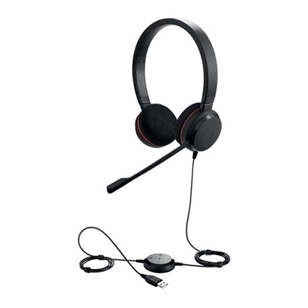 Auriculares jabra evolve 20 ms stereo negro