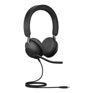 Auriculares jabra evolve2 40se ms stereo negro