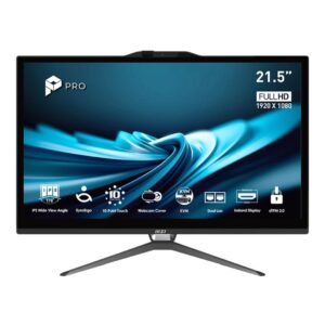 Ordenador all in one msi pro ap222t - 652eu i5 - 14400 - 16gb - 512gb ssd - 22 pulgadas fhd - freedos tactil