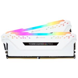 Memoria ram ddr4 16gb 2x8gb corsair vengeance rgb pro 3200mhz cl16 blanca