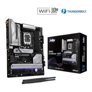 Placa asrock b860 livemixer wifi lga 1851 atx - 4x ddr5