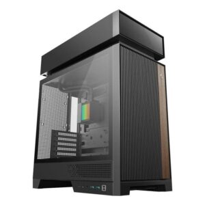 Caja ordenador gaming deepcool cl660 atx argb cristal templado negra y madera