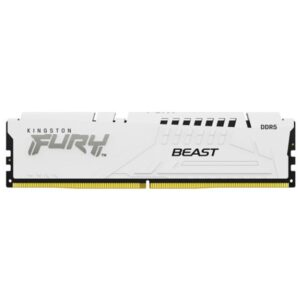 Memoria ram ddr5 16gb kingston - 6000mt - s - fury beast - cl36 - blanco
