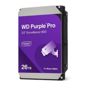 Disco duro interno hdd wd western digital purple pro wd260purp 26tb 3.5 pulgadas sata 7200rpm 512mb