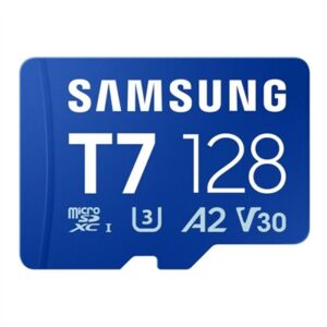 Tarjeta memoria micro sd samsung 128gb sdxc t7 clase10 u3 v30 a2