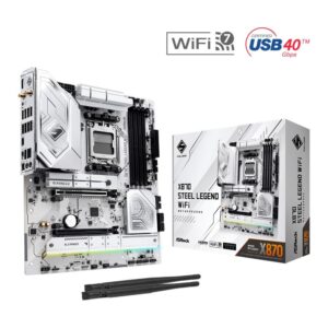 Placa base asrock x870 steel legend wifi am5 atx - 4x ddr5