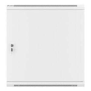 Armario lanberg mural 19 pulgadas 12u - 600x450 para automontaje con puerta metalica gris