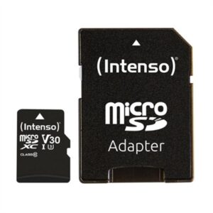 Tarjeta memoria micro sd intenso 16gb profesional v30 + adaptador sd