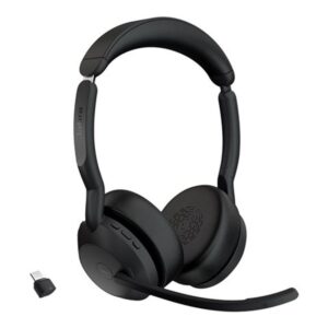 Auriculares jabra evolve2 55 ms stereo inalambrico negro