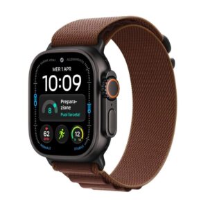 Smartwatch apple watch u4 gps+cell 49mm black titanium case with burgundy alpine loop m
