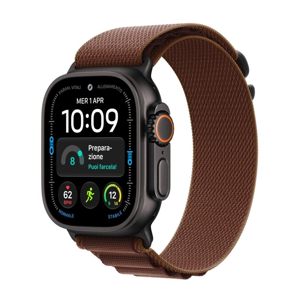 Smartwatch apple watch u4 gps+cell 49mm black titanium case with burgundy alpine loop l