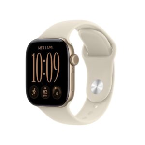 Smartwatch apple watch s12 gps + cell 42mm light gold aluminium case with sand sport band m - l