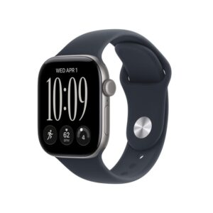 Smartwatch apple watch s12 gps 42mm space grey aluminium case with navy blue sport band s - m