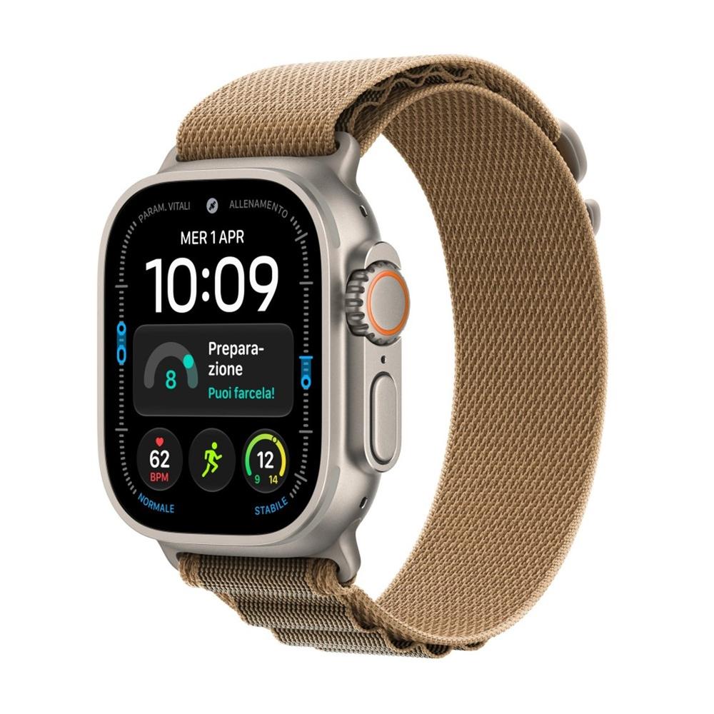 Smartwatch apple watch u4 gps+cell 49mm natural titanium case with desert alpine loop m