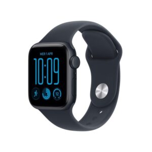 Smartwatch apple watch se 3 gps + cell 40mm midnight aluminium case with navy blue sport band s - m