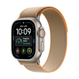 Smartwatch apple watch u4 gps+cell 49mm natural titanium case with sand trail loop m - l
