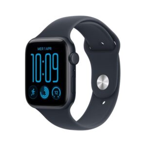 Smartwatch apple watch se 3 gps + cell 44mm midnight aluminium case with navy blue sport band m - l