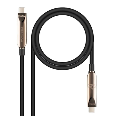Cable nanocable usb3.2 gen2x1 aoc 60w 8k 10m fibra optica unidireccional