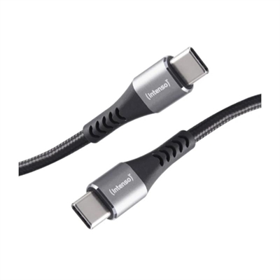 Cable usb tipo c intenso 1m - macho - macho - negro 60w