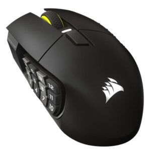Raton inalambrico gaming corsair scimitar elite negro