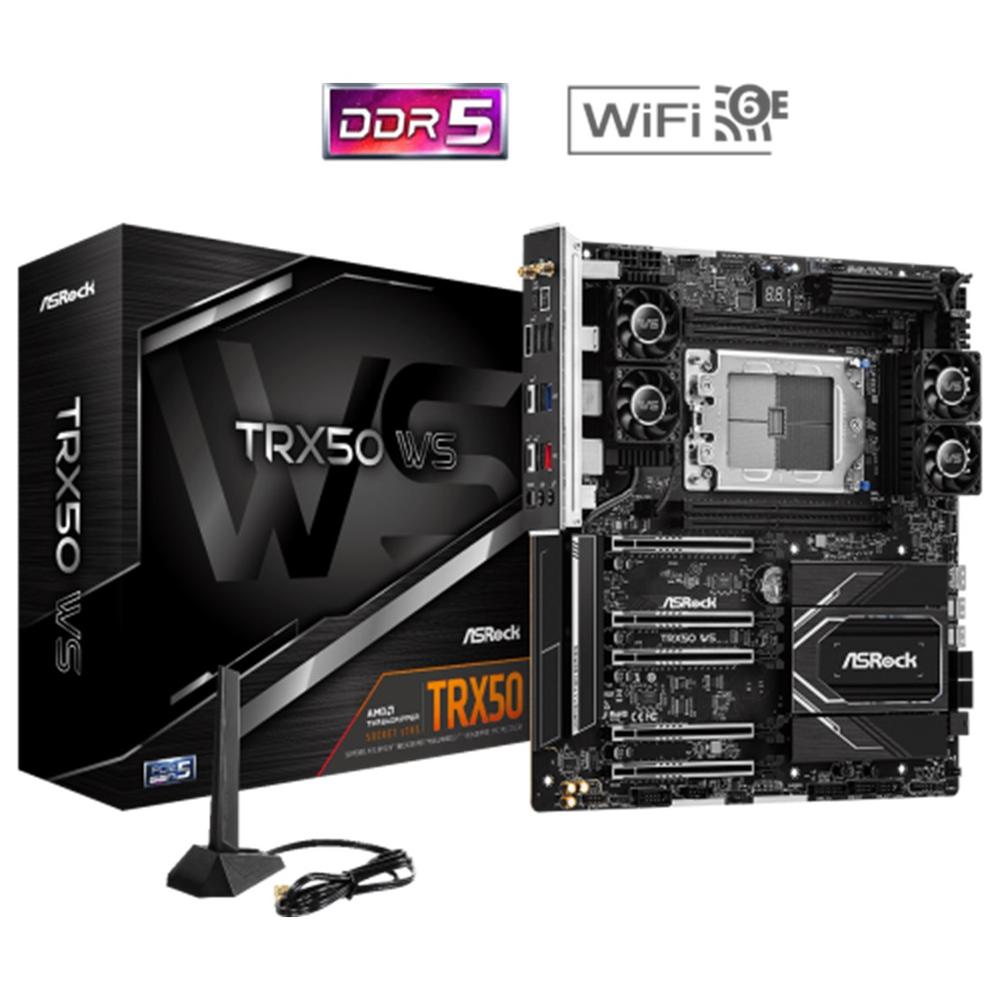 Placa base asrock trx50 ws str5 eatx - 4x ddr5