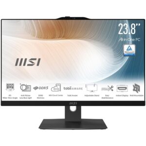 Ordenador all in one msi am242tp - 1227eu core 5 - 120u - 8gb - 512gb ssd - 23.8 pulgadas fhd - w11p - tactil - negro