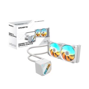 Kit refrigeracion liquidagigabyte gaming 240 ice argb 2x 120mm blanco