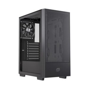 Caja ordenador gaming einarex p100 core atx cristal templado negra