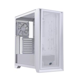 Caja ordenador gaming einarex p600 core atx cristal templado blanca