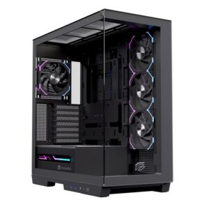 Caja ordenador gaming einarex z1k rgb atx cristal templado negra