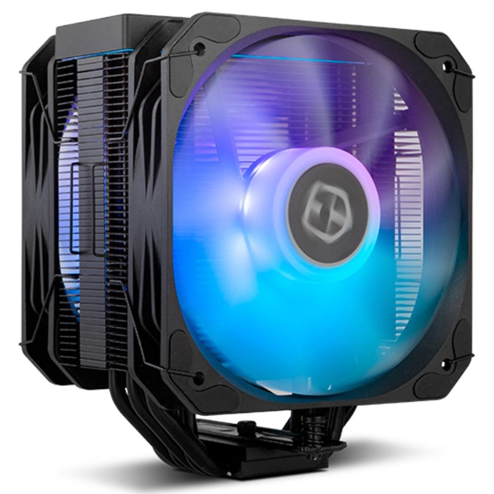 Ventilador cpu nox hummer h - 200 argb 2x 130mm negro