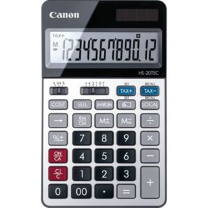 Calculadora canon sobremesa hs - 20tsc - 12 digitos - alimentacion solar y pila reemplazable