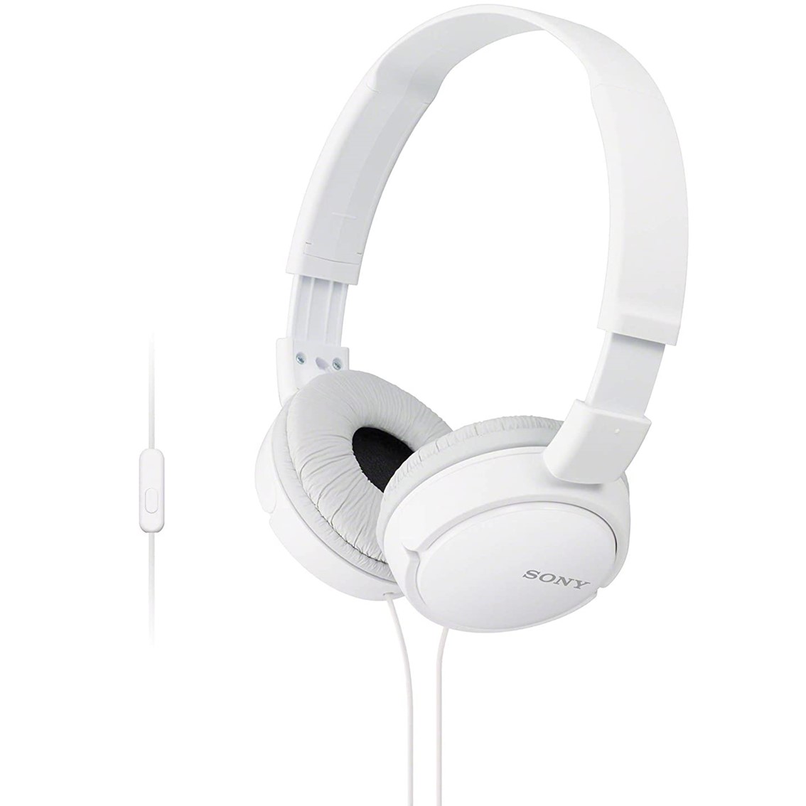 Auriculares sony mdrzx110apw - blanco - pleglable - microfono