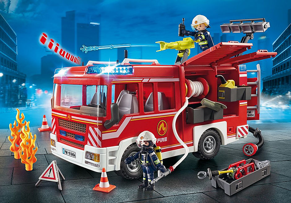 Playmobil ciudad accion - camion de bomberos