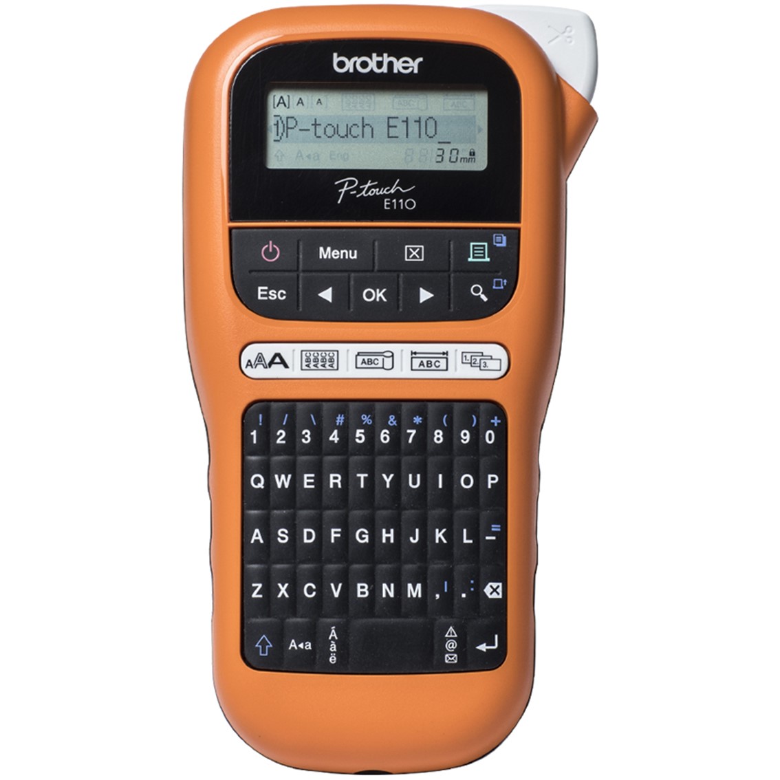 Rotuladora brother pte110vp lcd - 2 lineas - teclado qwerty - teclado numerico