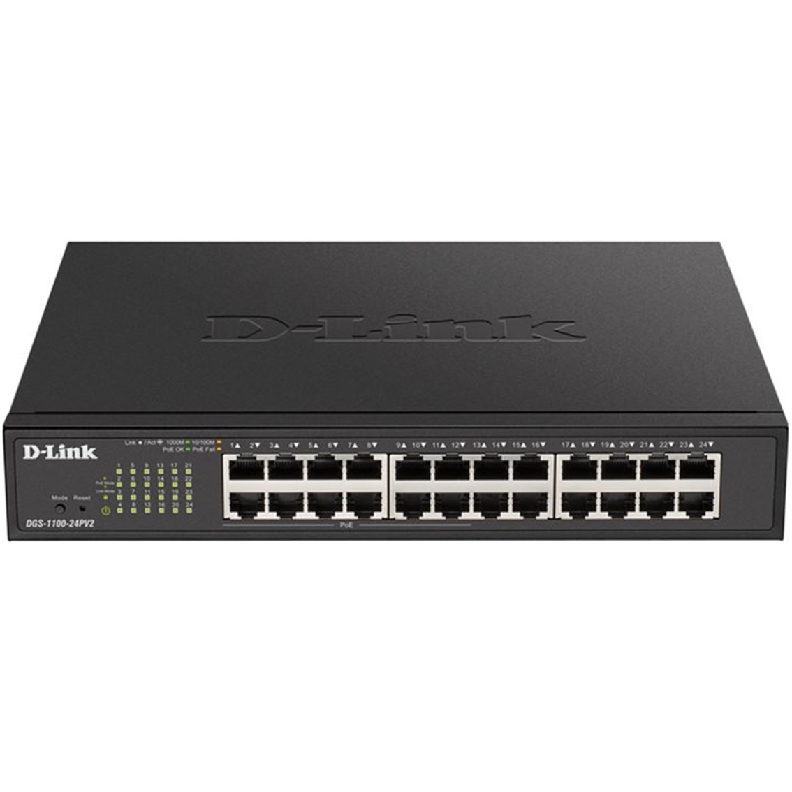 Switch d - link 24 puertos 10 - 100 - 1000 gestionable poe 12puertos