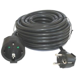 Cable prolongador de corriente silver electrics 10m - 3x 1.5mm - 250v - 16a - 3.500w negro