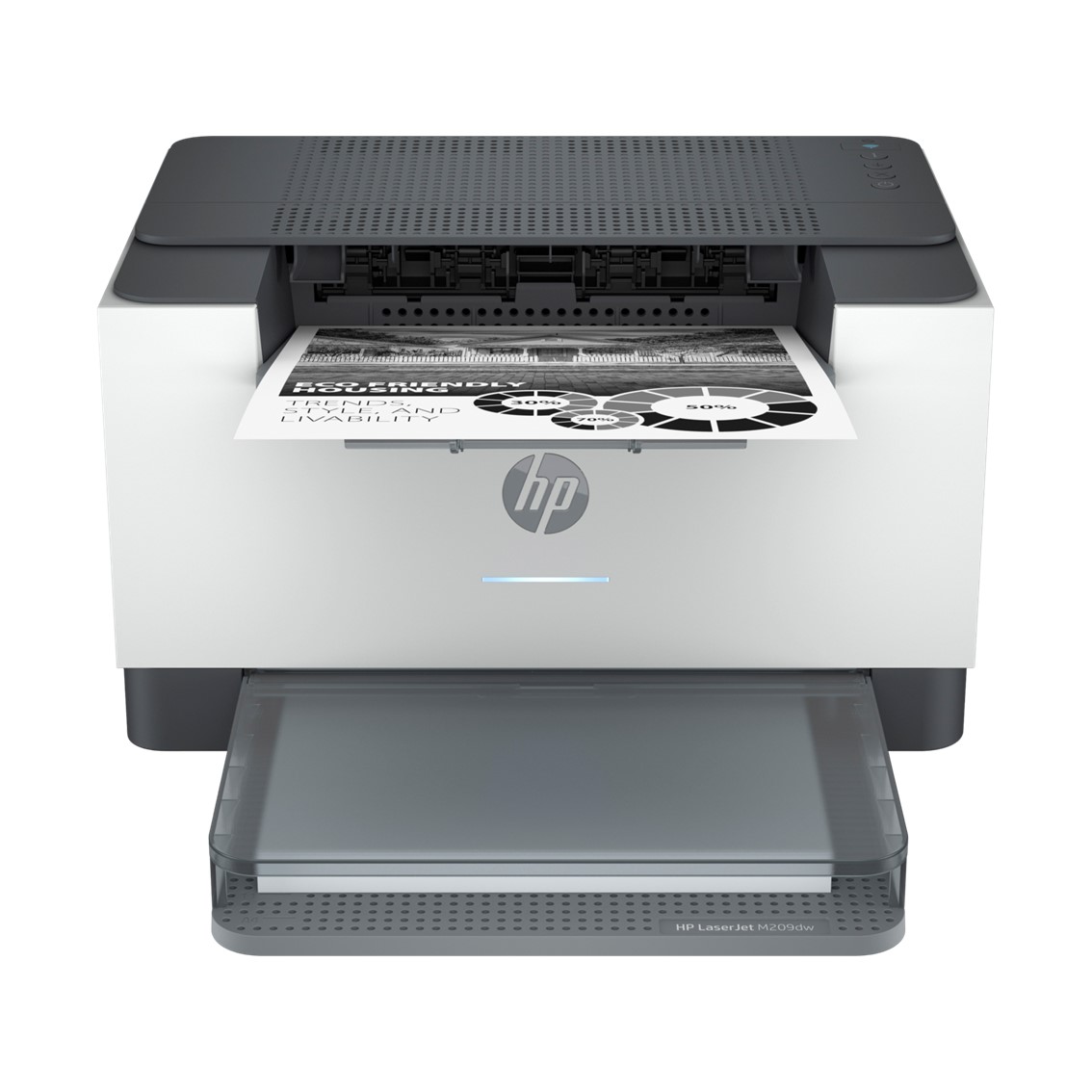 Impresora hp laser monocromo laserjet m209dw a4 - 29ppm - 64mb - usb - red - wifi - bt - duplex