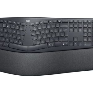 Teclado logitech ergo k860 split for business con logi bolt bluetooth wireles inalambrico grafito