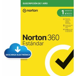 Antivirus norton 360 standard 10gb español 1 usuario 1 dispositivo 1 año esd electronica drmkey gum