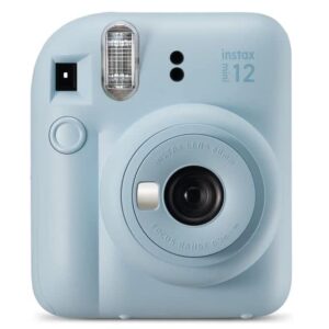 Camara fujifilm mini instax 12 flash - autoexposicion - azul pastel