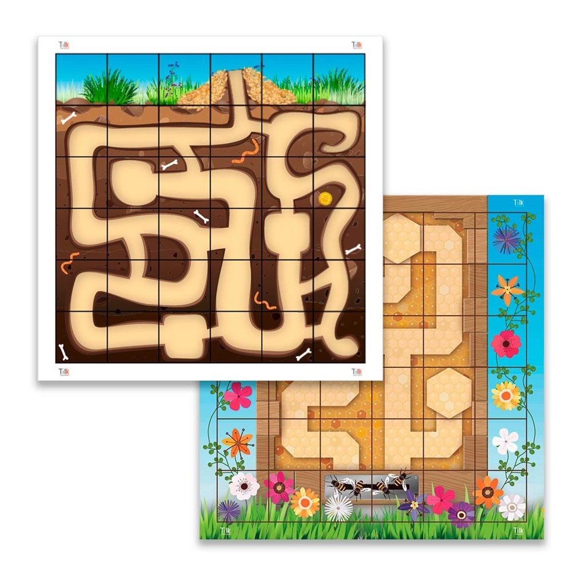 Pack abeja y hormigas tilk bee - bot - blue - bot tapete + actividades
