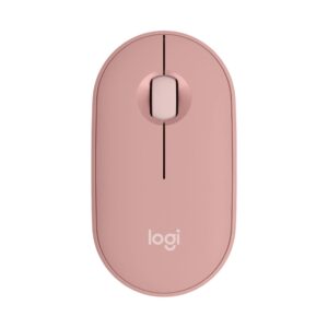 Raton inalambrico logitech pebble mouse 2 m350s rosa bluetooth