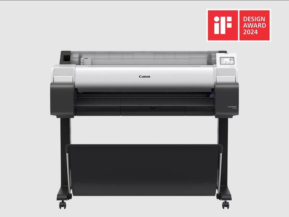 Plotter Canon imagePROGRAF TM-340 A0 36 pulgadas, 2400ppp, USB/red/WiFi, CAD, 5 tintas, pantalla táctil 4.3 pulgadas, pedestal