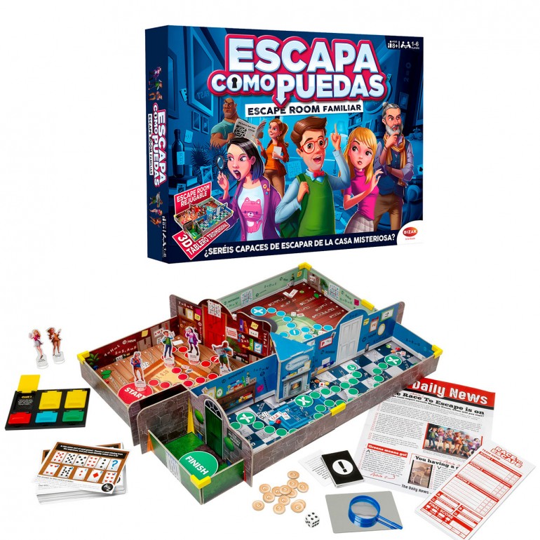 Juego de mesa bizak escapa como puedas