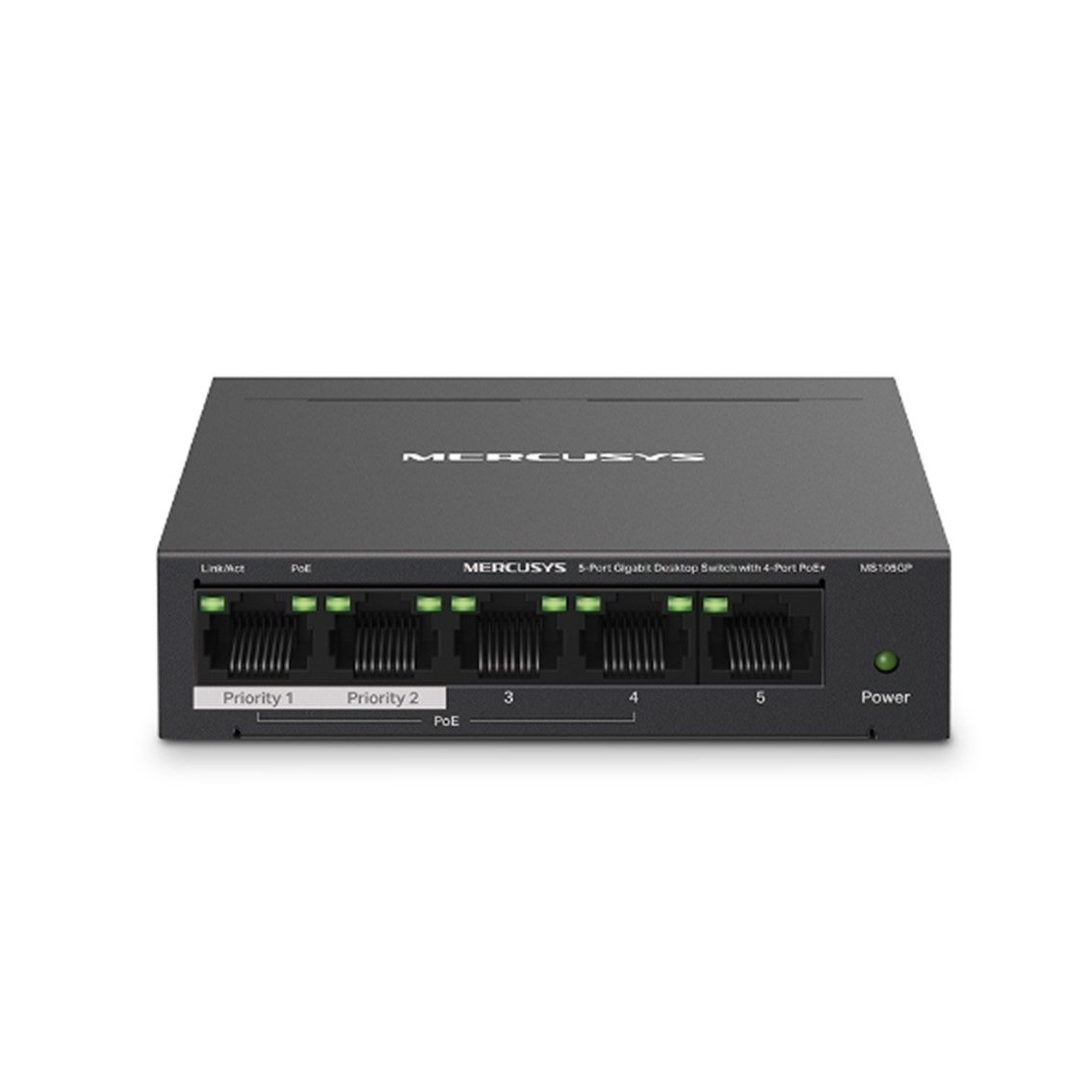 Switch mercusys ms105gp 5 puertos - 10 - 100 - 1000mbps - rj45