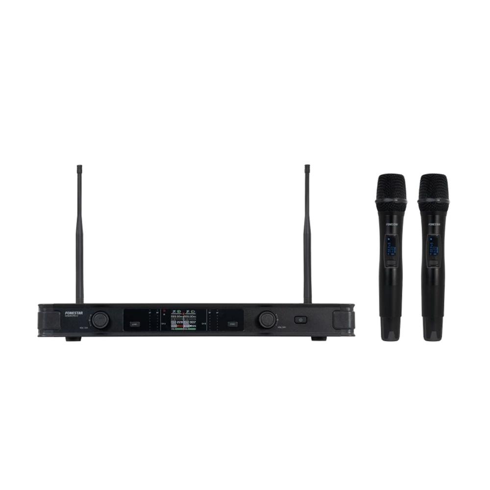 Microfono inalambrico doble uhf fonestar sonair - pro - 2m