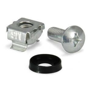 Kit Equip 922491 de tuercas enjauladas y tornillos M6, 4 juegos